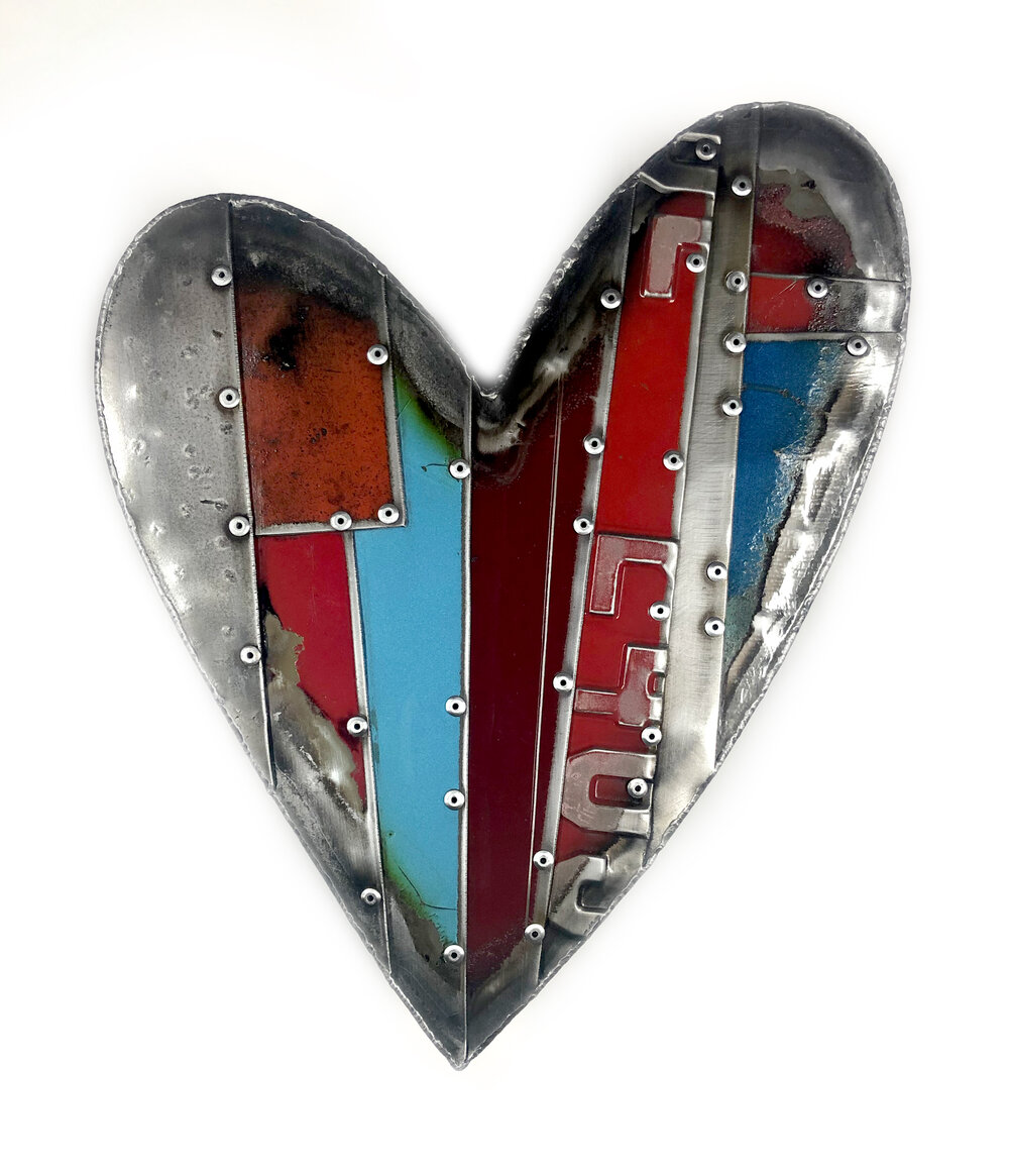 Sheet Metal Heart - Regular Size (mixed) | RYAN'S ART FOR THE SOUL