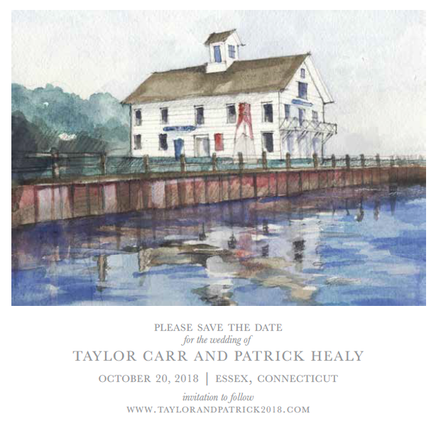 WATERCOLORED SAVE THE DATE