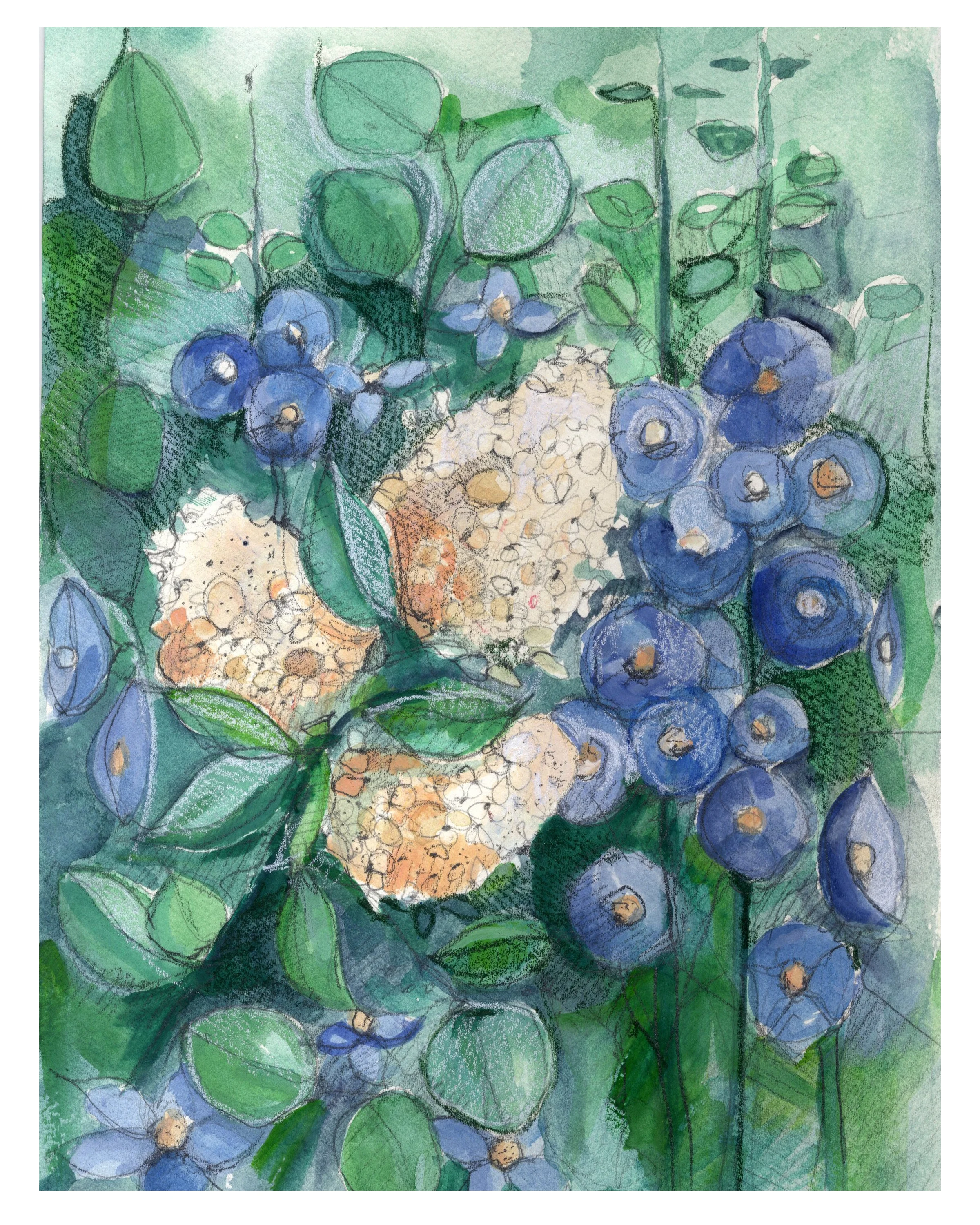 Floral Watercolor Print
