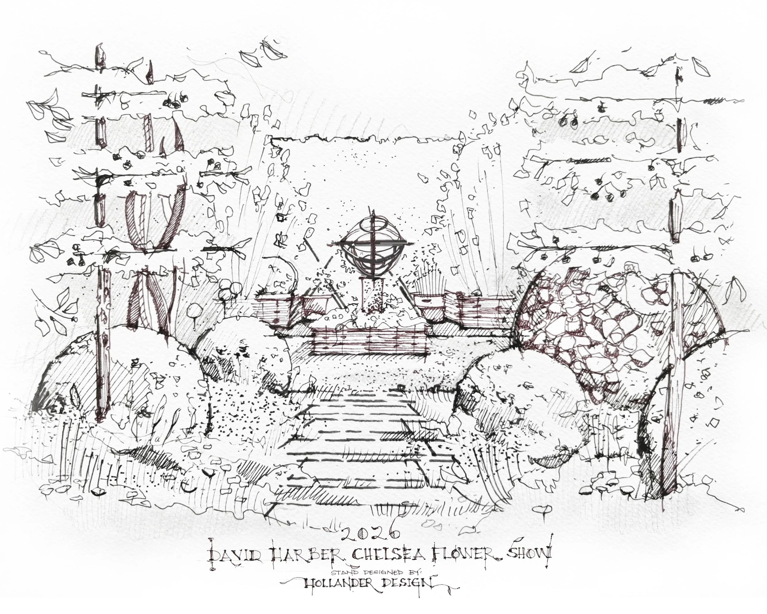 Chelsea Flower Show Sketch