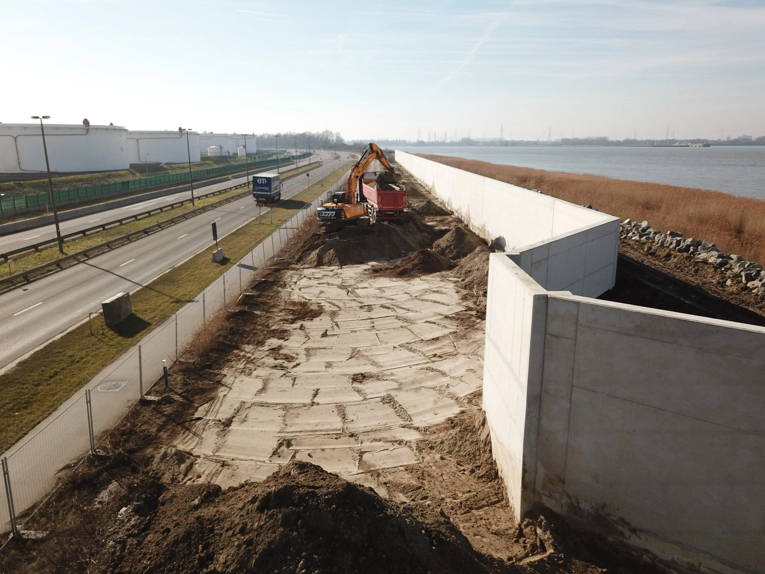 Grondverzet Fort Filip - Scheldelaan