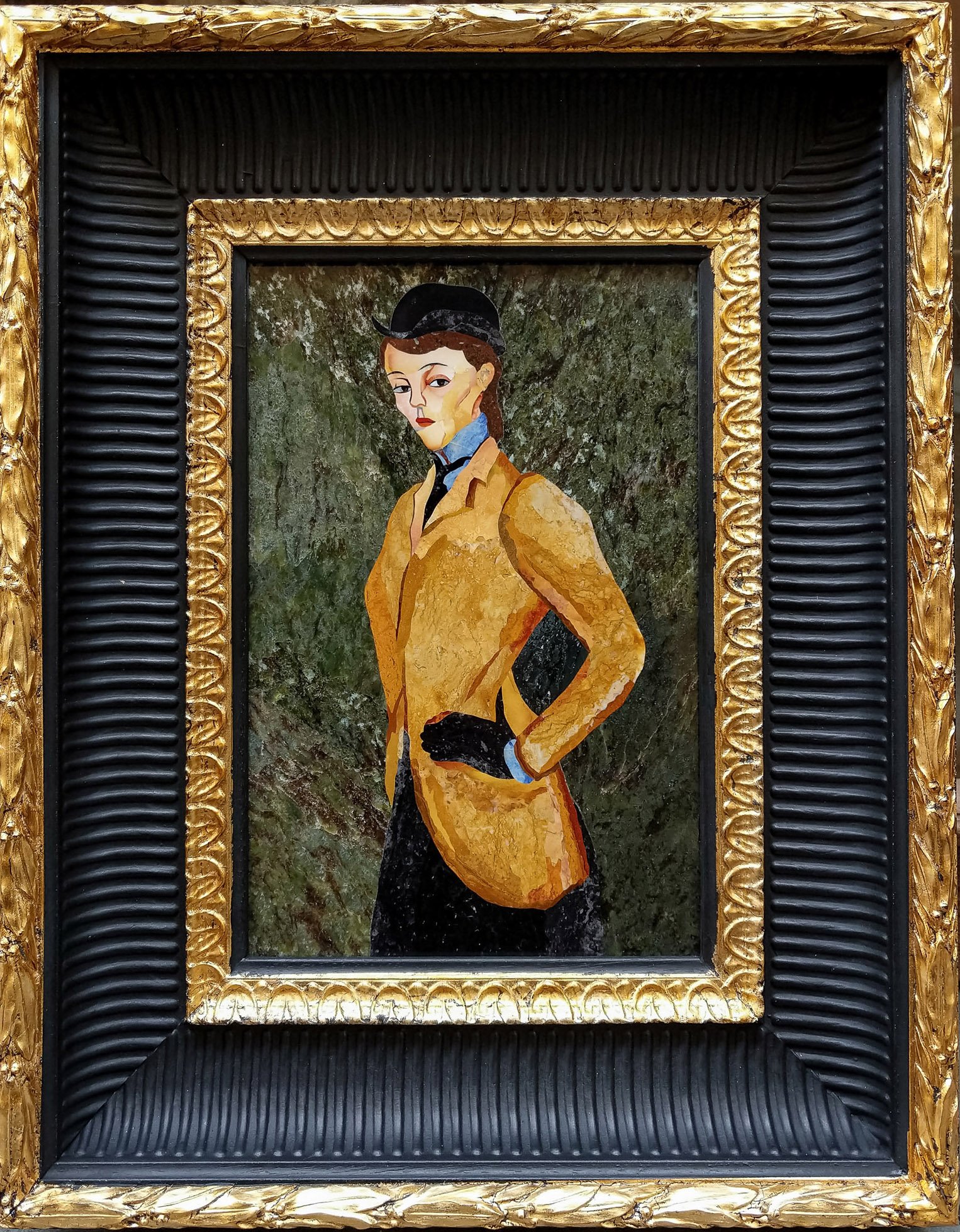  Modigliani’s Amazon in hard and semiprecious stones 