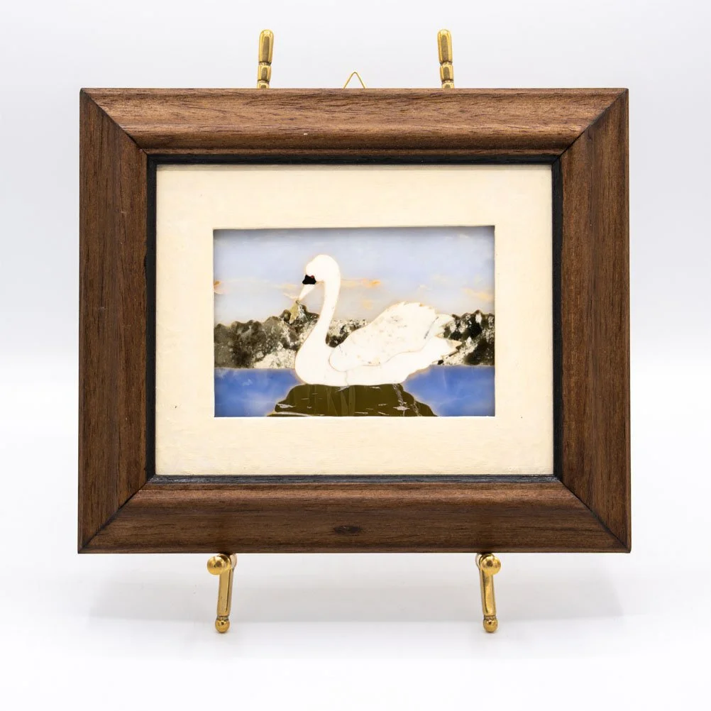 Pietra Dura of a Swan