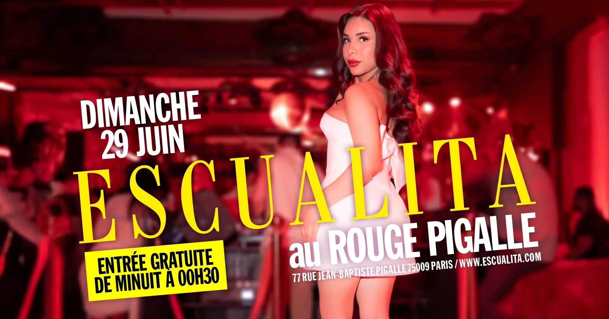 ESCUALITA LA SOIRÉE TRANSEXUELLE DIMANCHE SOIR AU ROUGE PIGALLE, PARIS