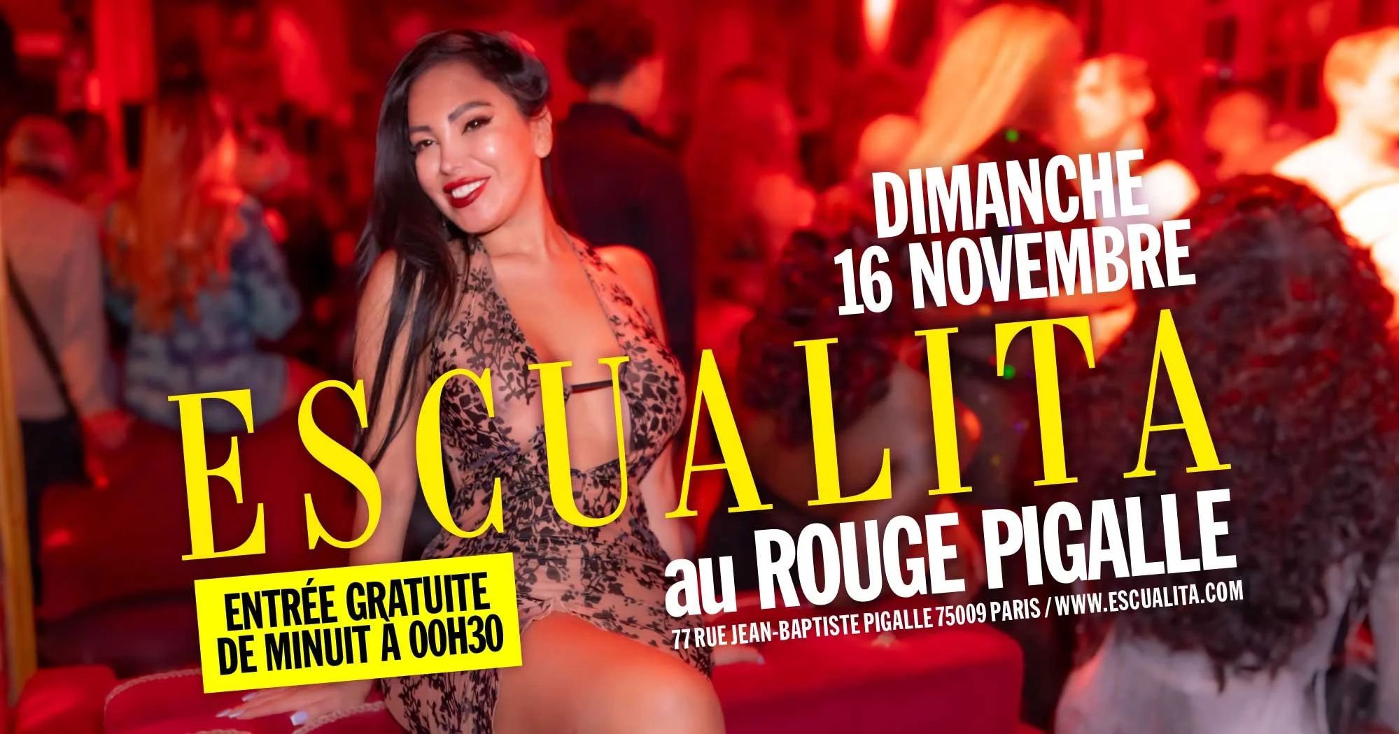 ESCUALITA LA SOIRÉE TRANSEXUELLE DIMANCHE SOIR AU ROUGE PIGALLE, PARIS