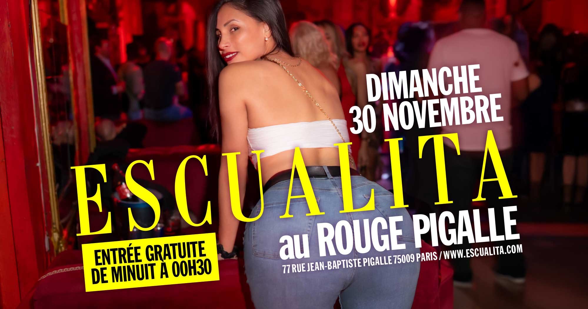 ESCUALITA LA SOIRÉE TRANSEXUELLE DIMANCHE SOIR AU ROUGE PIGALLE, PARIS