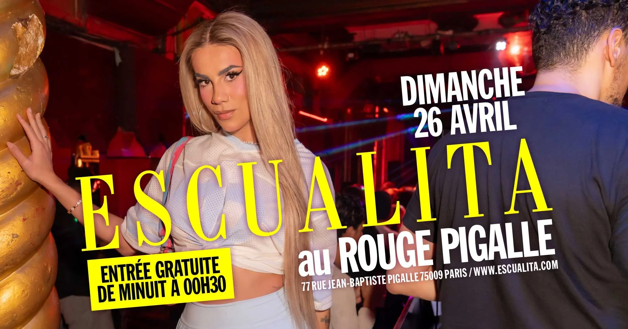 ESCUALITA LA SOIRÉE TRANSEXUELLE DIMANCHE SOIR AU ROUGE PIGALLE, PARIS