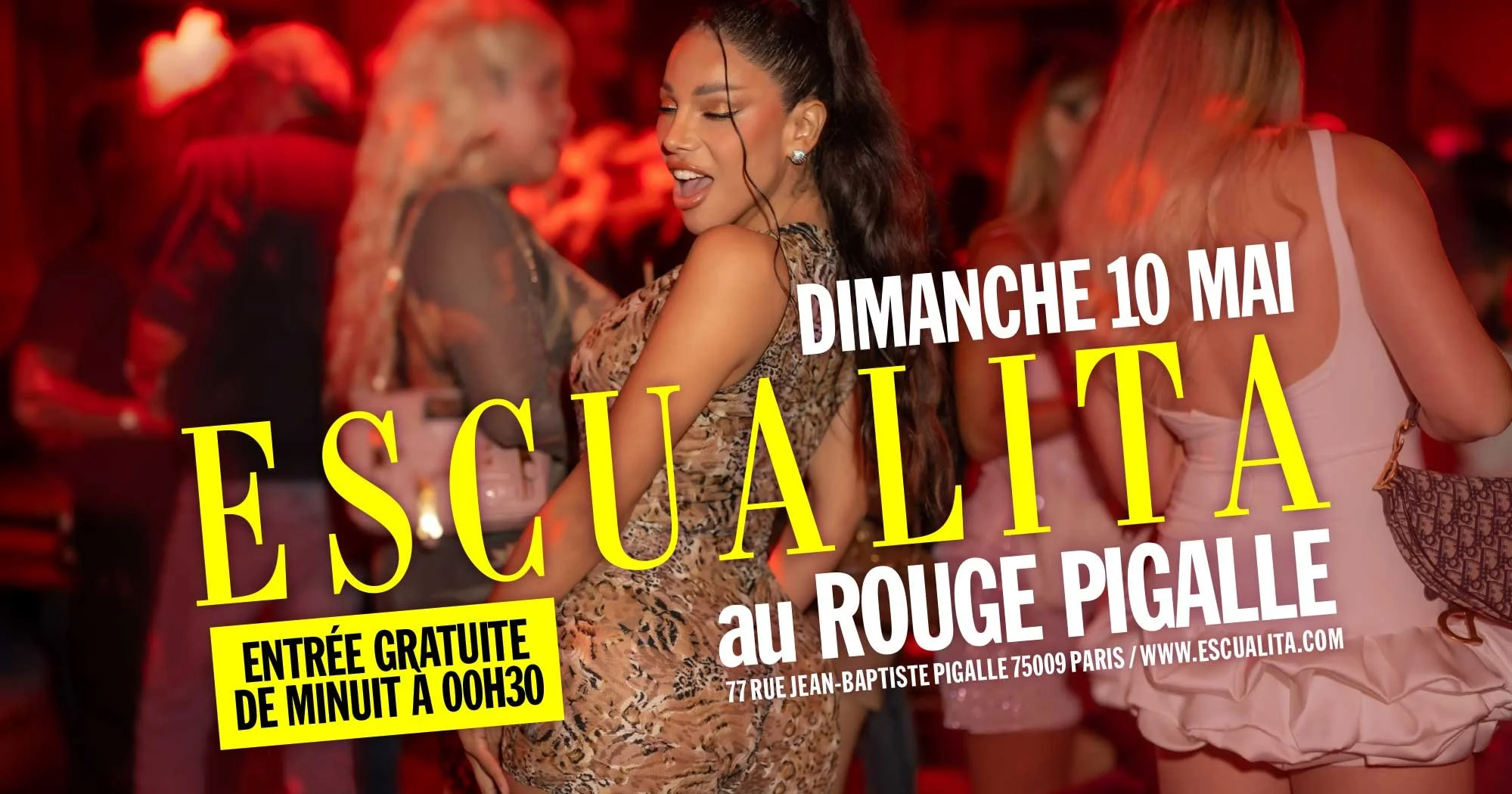 ESCUALITA LA SOIRÉE TRANSEXUELLE DIMANCHE SOIR AU ROUGE PIGALLE, PARIS