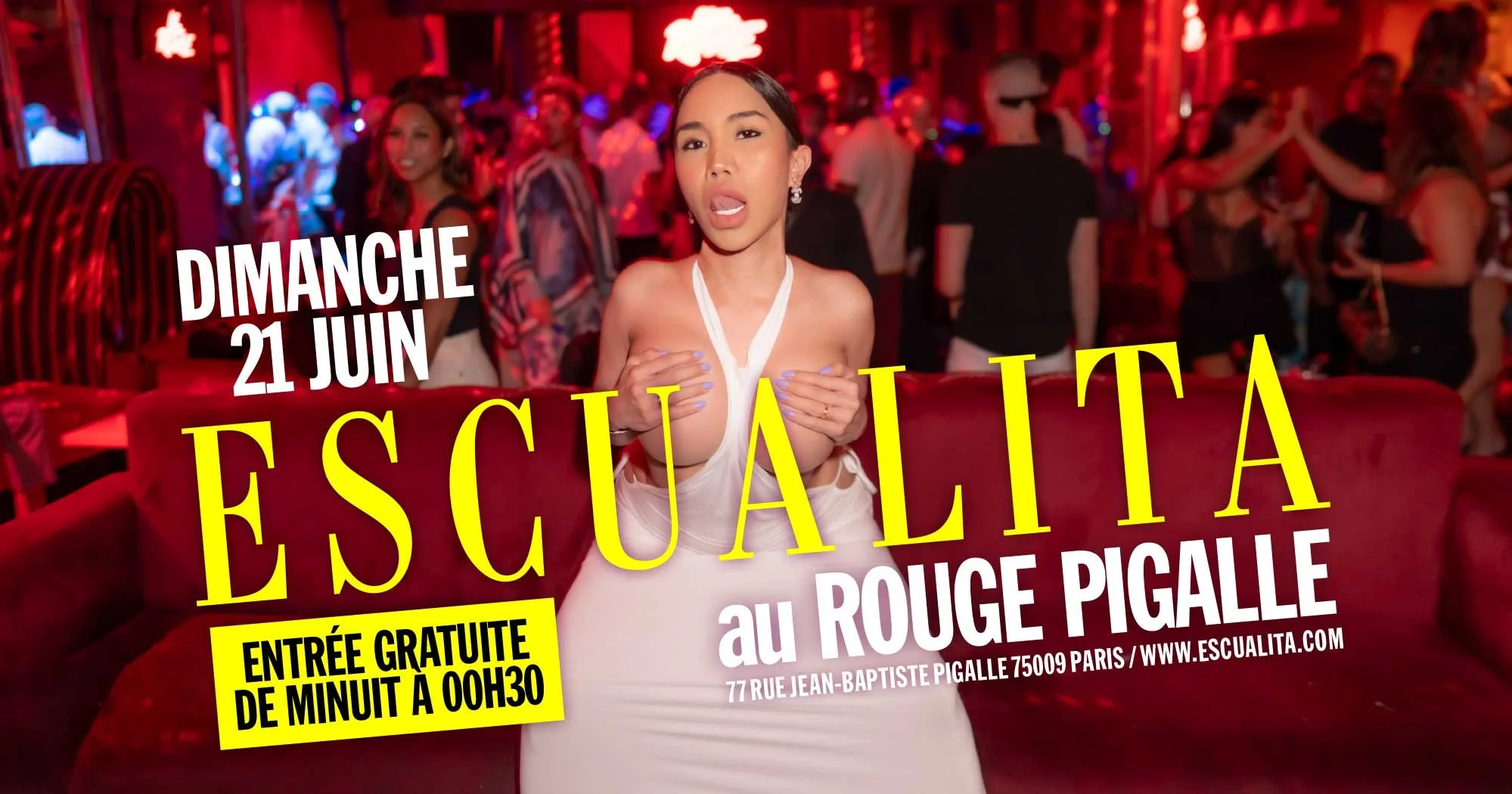 ESCUALITA LA SOIRÉE TRANSEXUELLE DIMANCHE SOIR AU ROUGE PIGALLE, PARIS