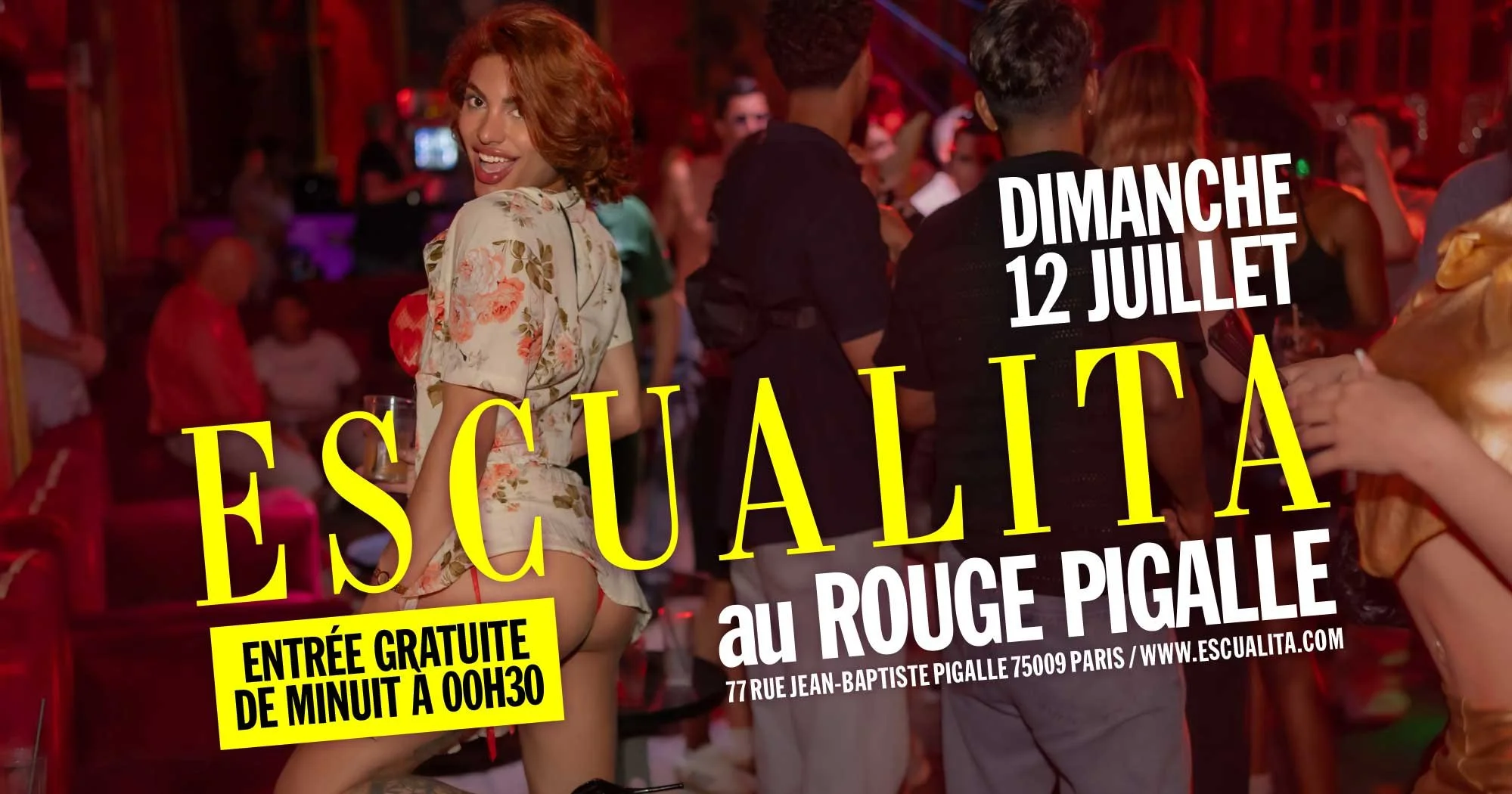 ESCUALITA LA SOIRÉE TRANSEXUELLE DIMANCHE SOIR AU ROUGE PIGALLE, PARIS