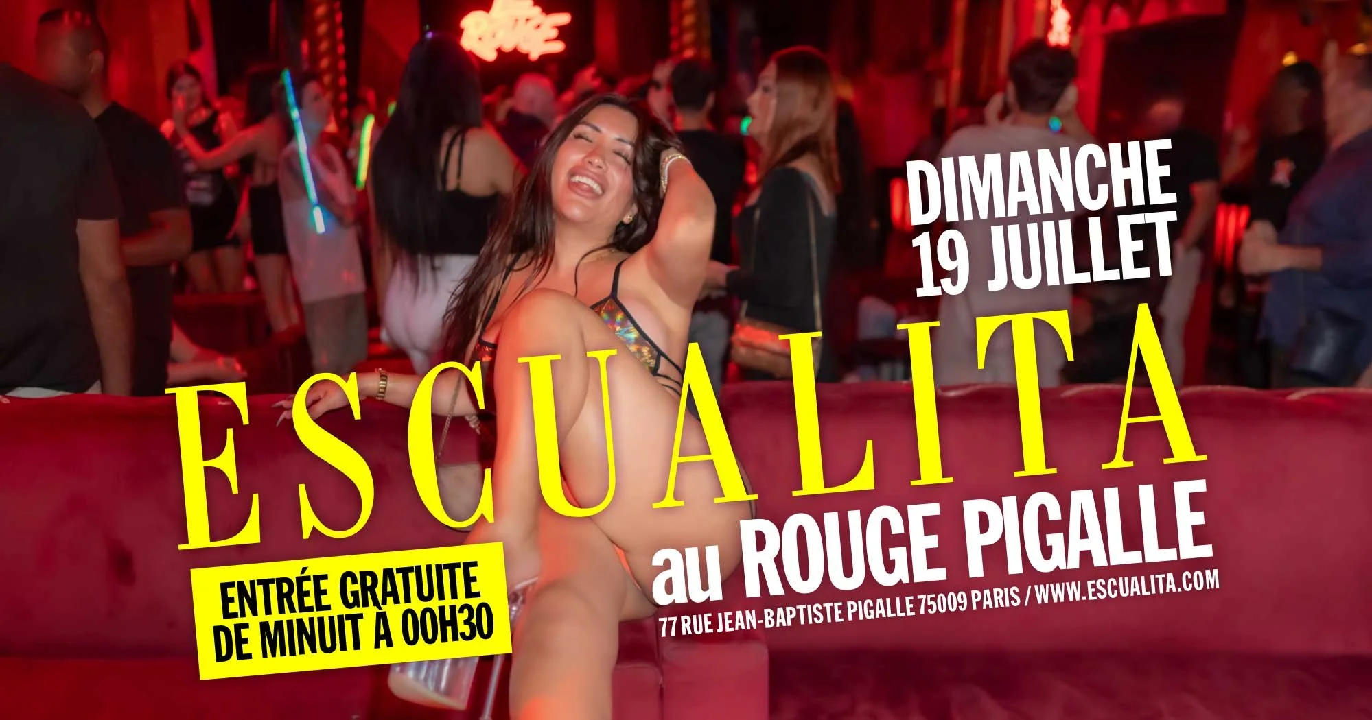 ESCUALITA LA SOIRÉE TRANSEXUELLE DIMANCHE SOIR AU ROUGE PIGALLE, PARIS