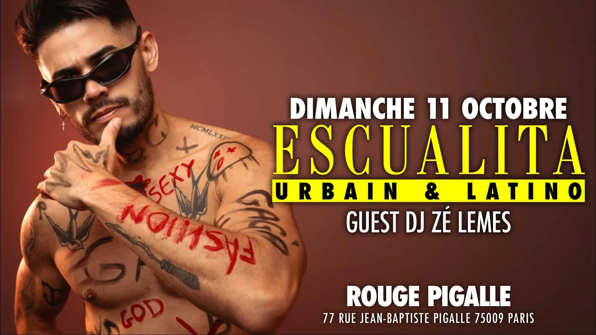 ESCUALITA LA SOIRÉE TRANSEXUELLE DIMANCHE SOIR AU ROUGE PIGALLE, PARIS