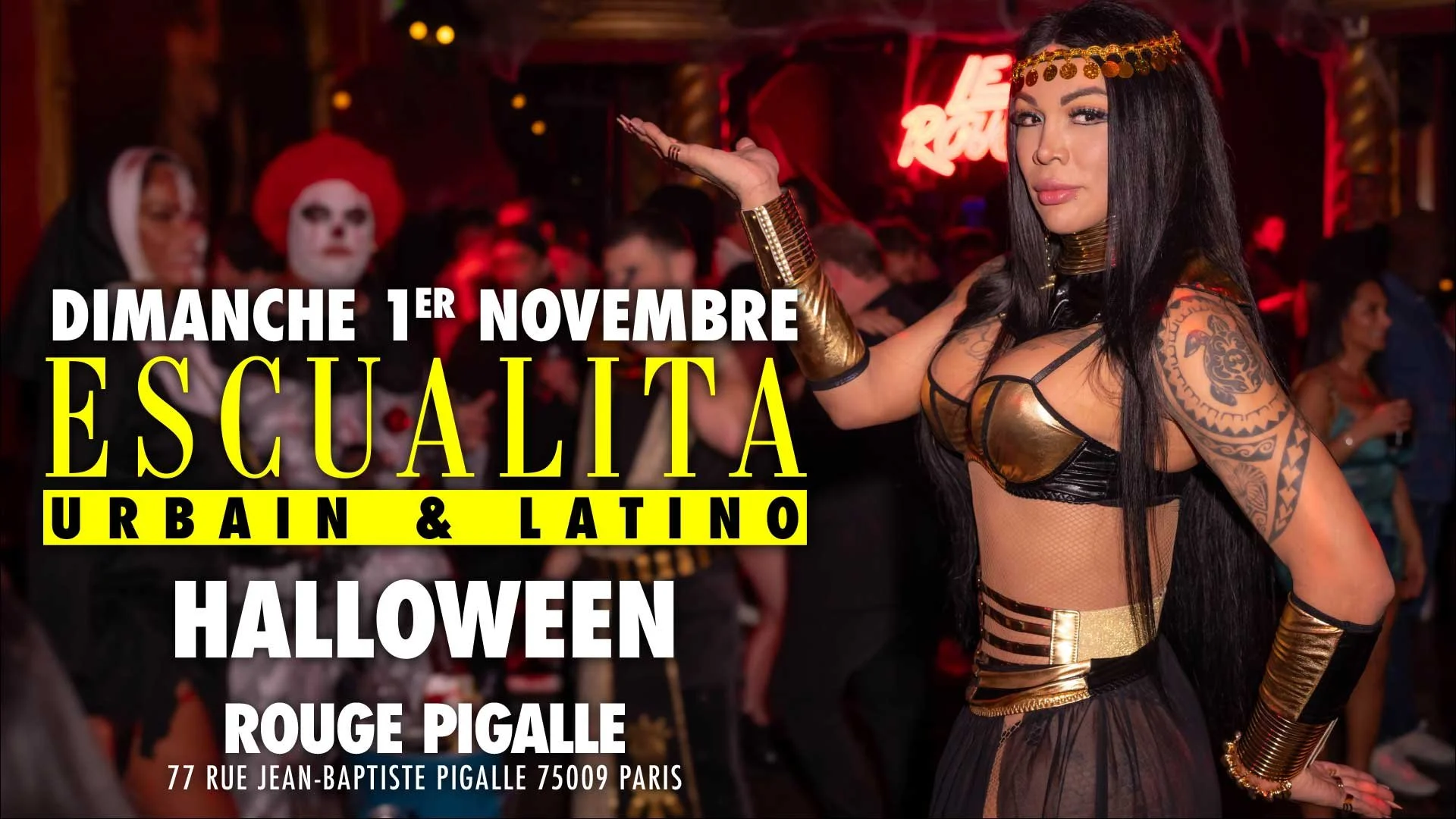 ESCUALITA LA SOIRÉE TRANSEXUELLE DIMANCHE SOIR AU ROUGE PIGALLE, PARIS