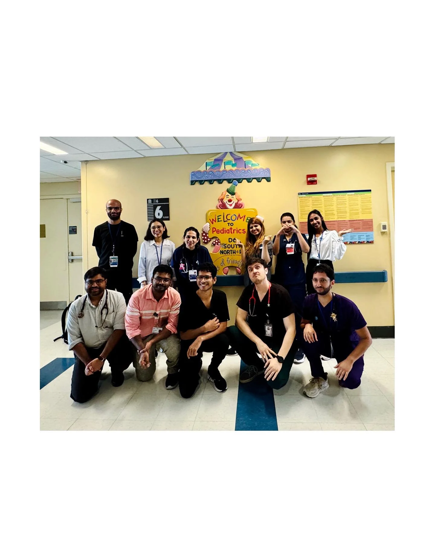 The future is here and they just checked in at D6N 💫🙌🏻 #InternMeetAndGreet #kingscountyhospital #pediatrics #teambaby #intern