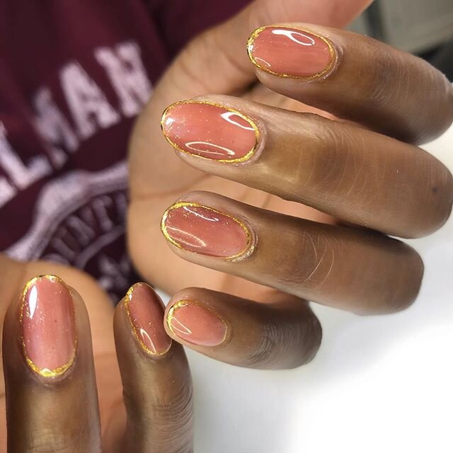 Loved doing this @nailthoughts inspired mani🎨👩🏻&zwj;🎨✨ &bull;
&bull;
SWIPE LEFT&lt;&lt;&lt; to see products &amp; before pics !
&bull;
&bull;
@luxapolish &ldquo;fortune&rdquo; gel art pod liner 
Save $$$ with &ldquo;STEFYKAYY&rdquo;
&bull;
&bull;