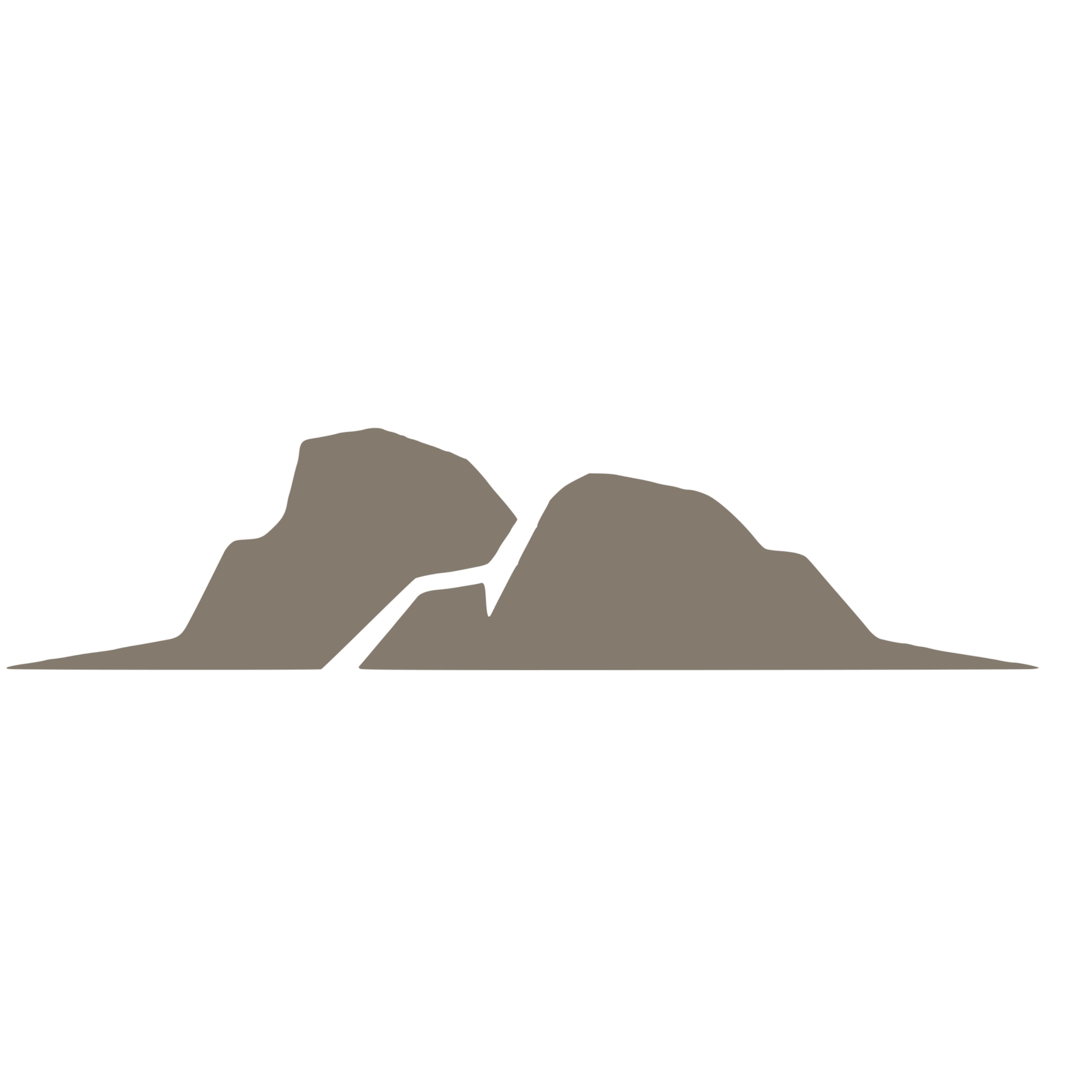 Silhouette of a person hiking on a mountain trail with mountains in the background.