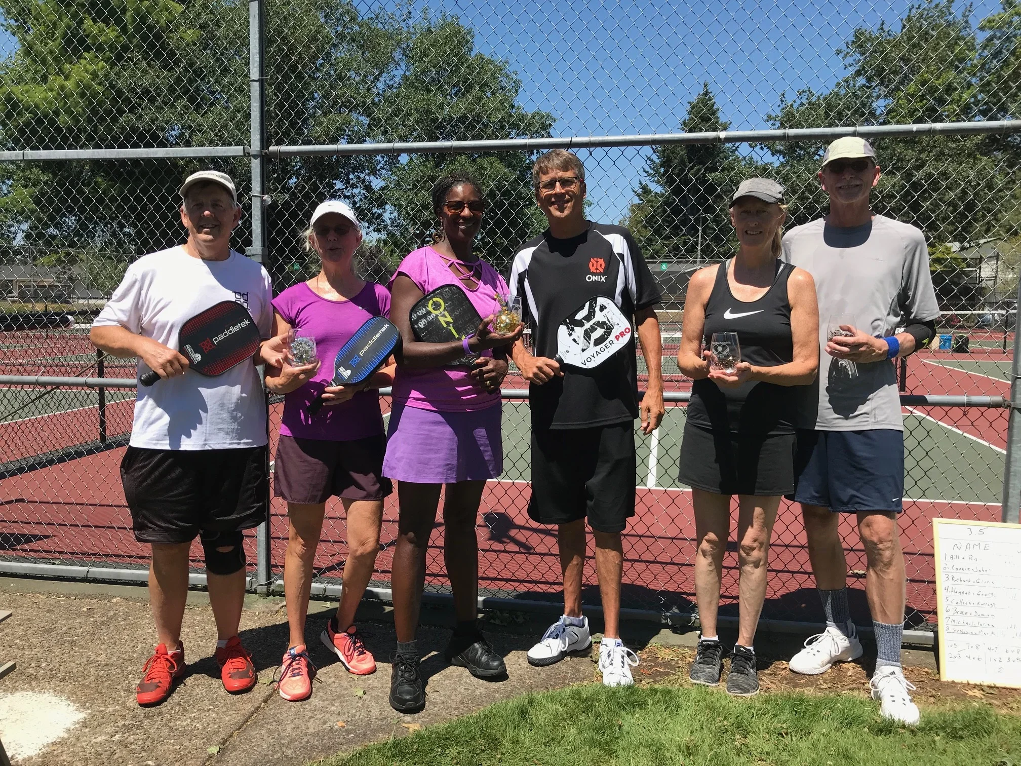 Mixed Doubles 4.0/4.5+ Winners: Craig Palermo & Cami Schermerhorn, Roger Schaljo & Sally Ruxton, Jeff Houck & Crista Danielson