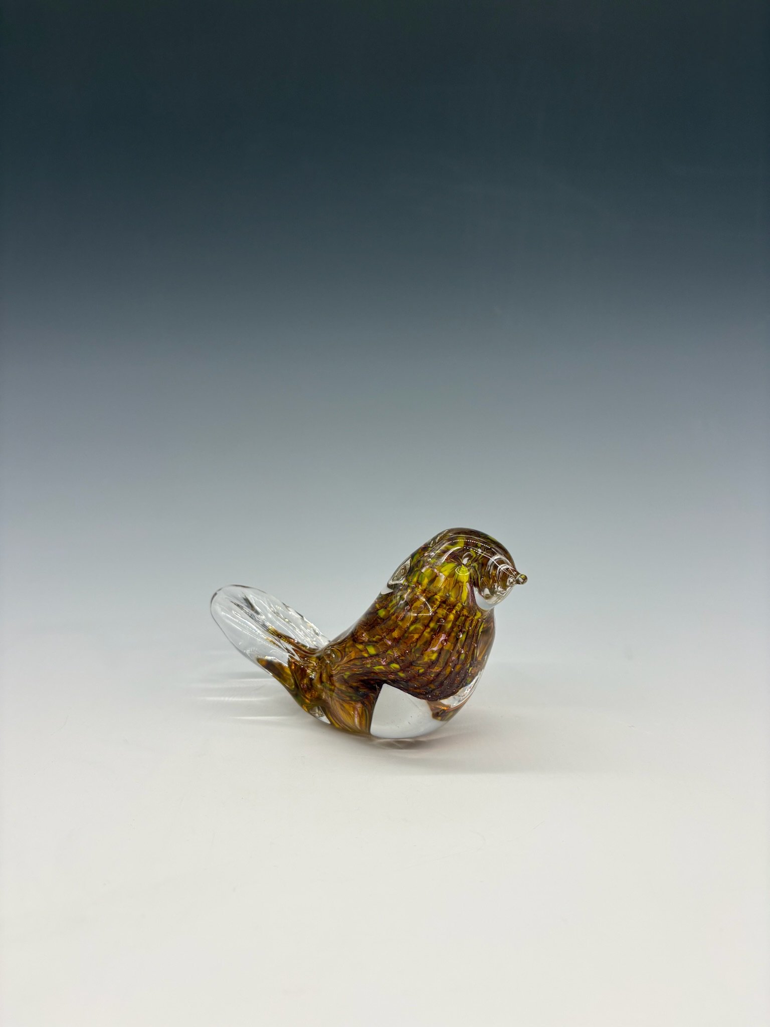 Handcrafted Artistic Glass Bird Figurine