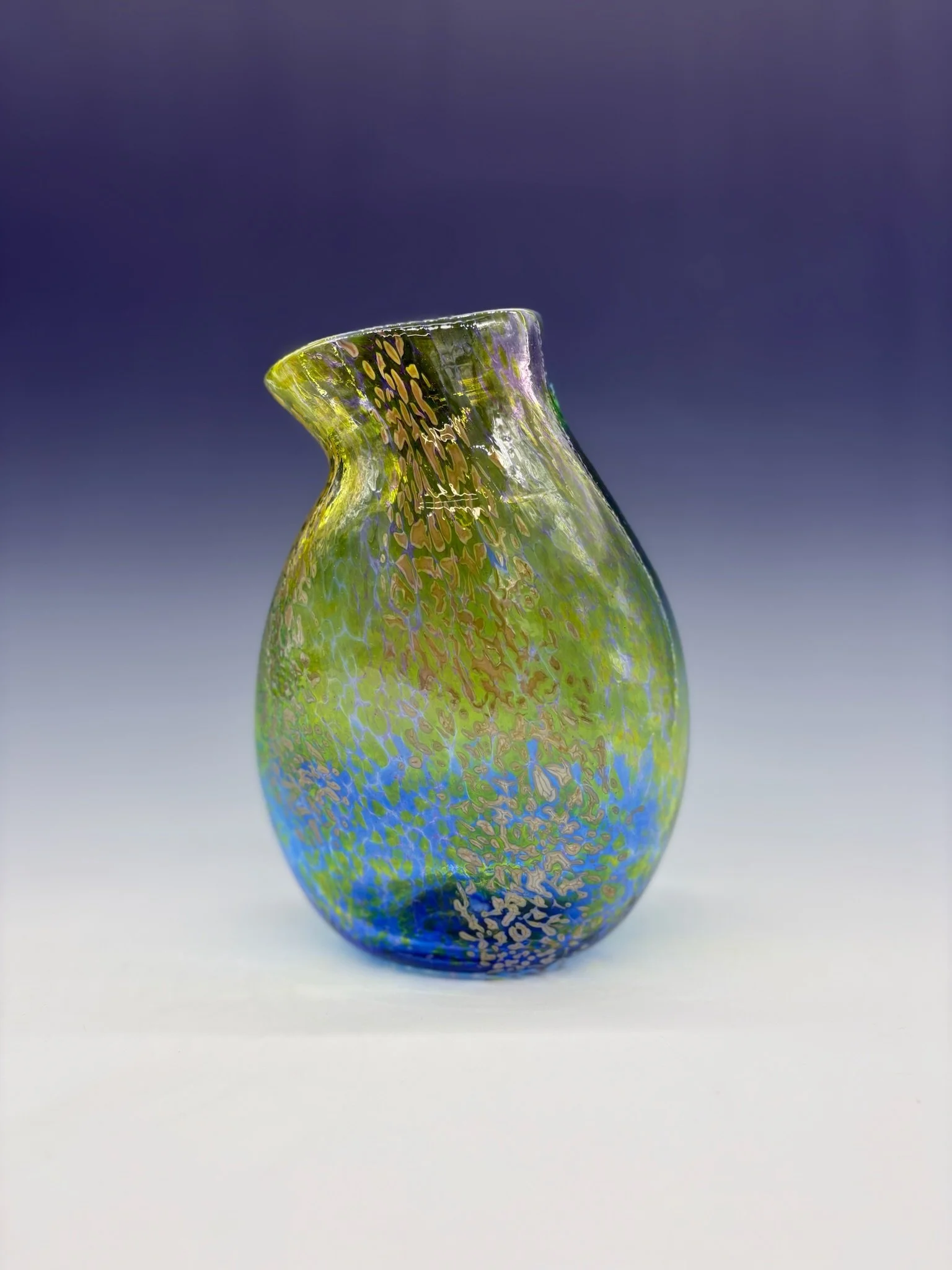 Artisanal Handblown Glass Vase-Pitcher