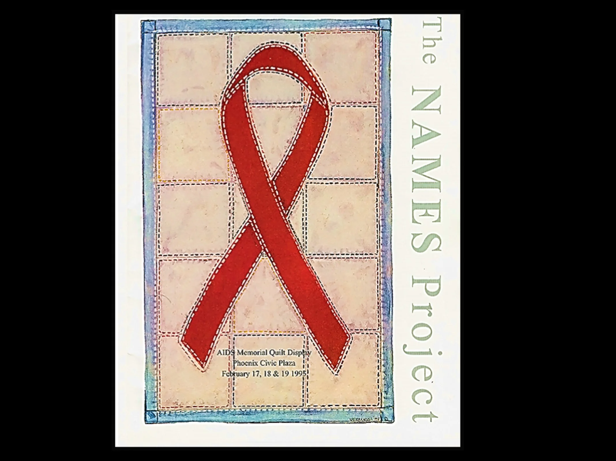 TLC honors the victims of AIDS in 1995 by singing at the State Capital during the AIDS Quilt Display.