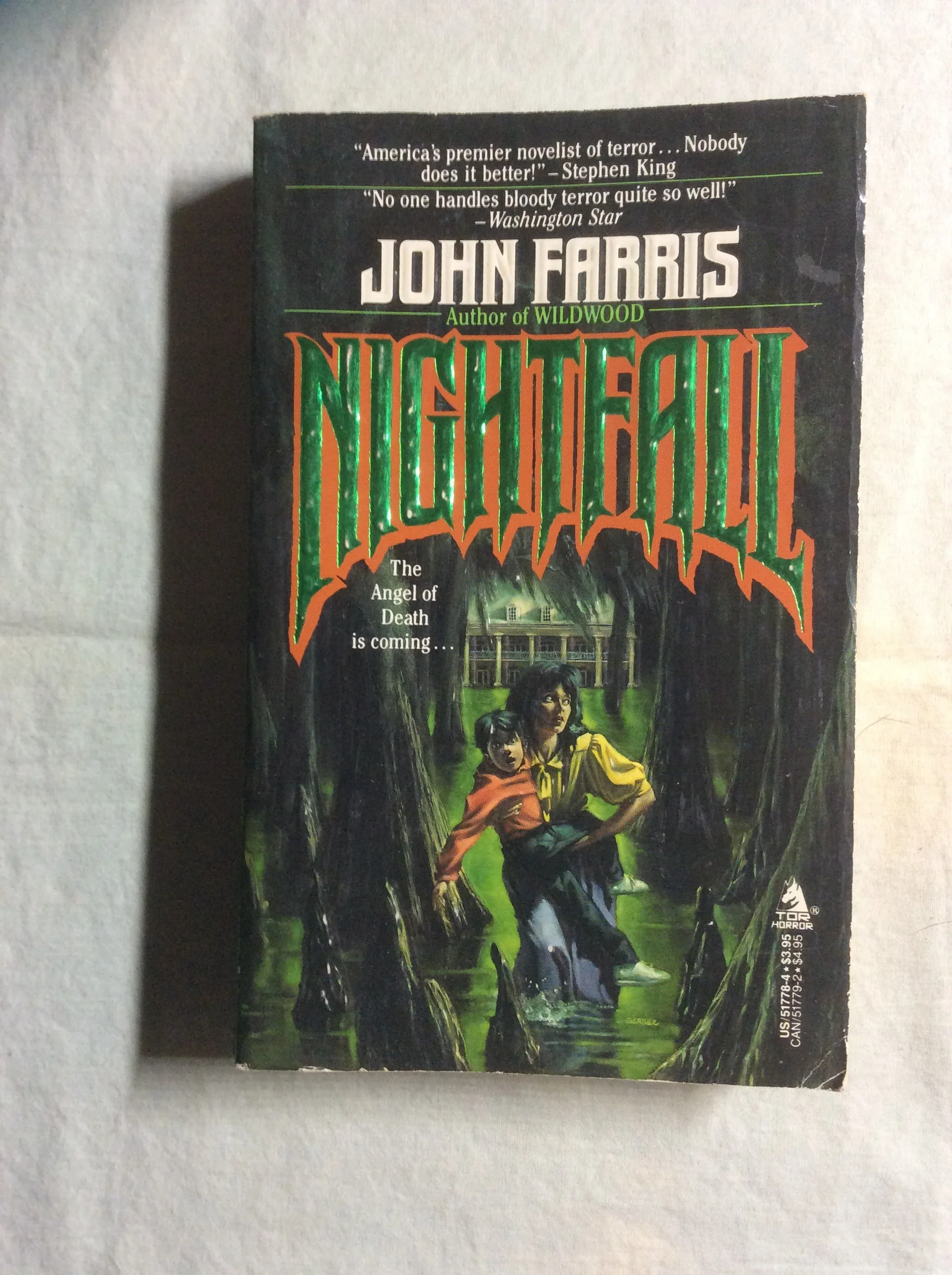 Nightfall by John Farris (PB, 1987, TOR) (1st Ed)/Very Good Condition