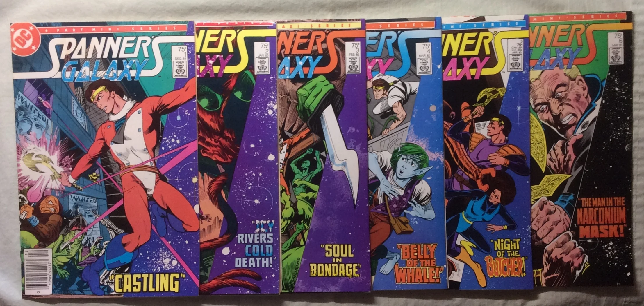 Spanner's Galaxy #1 - #6 Complete Mini-Series (DC, 1984-85)