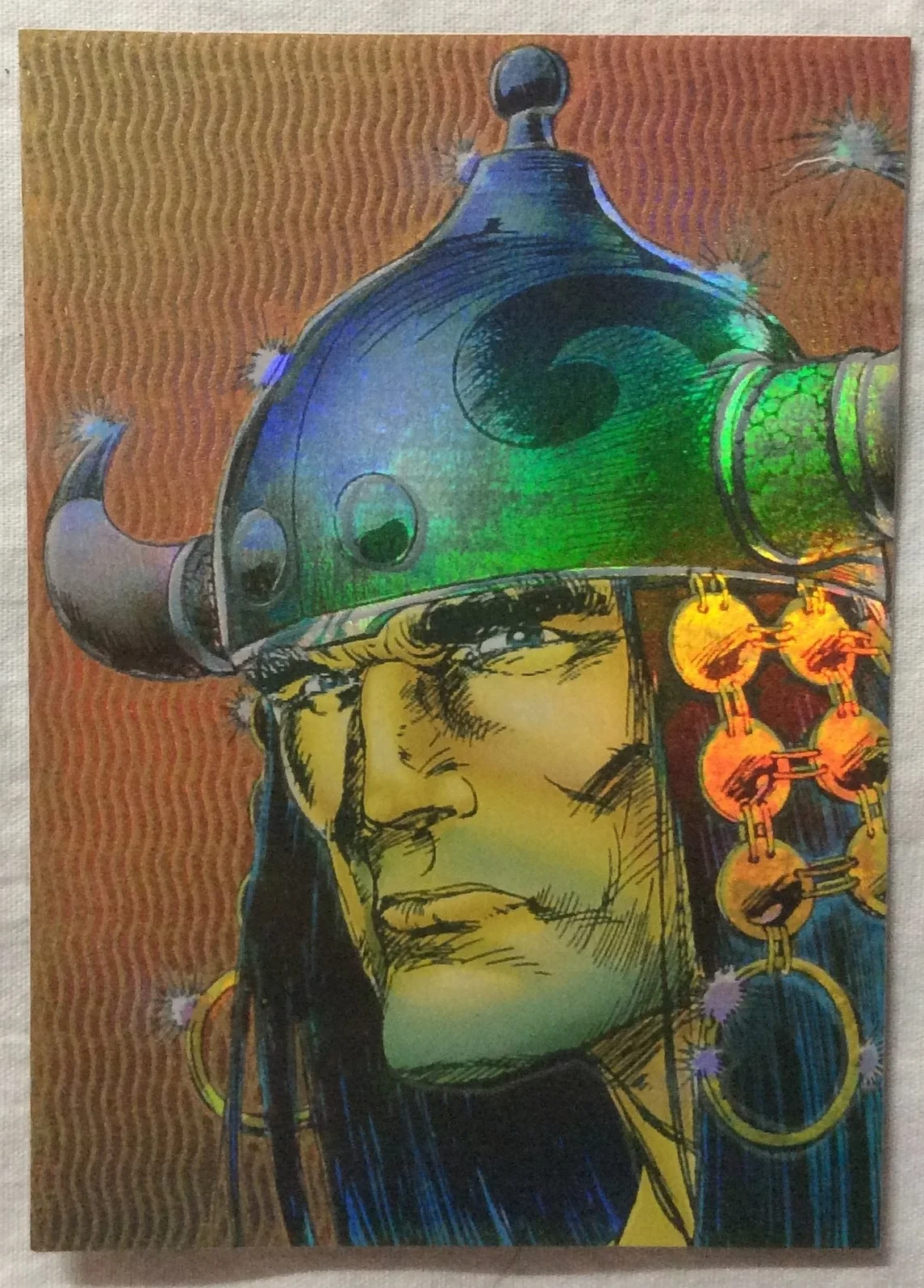 Conan III All Chromium M5 Horned Helmet (Comic Images, 1995)