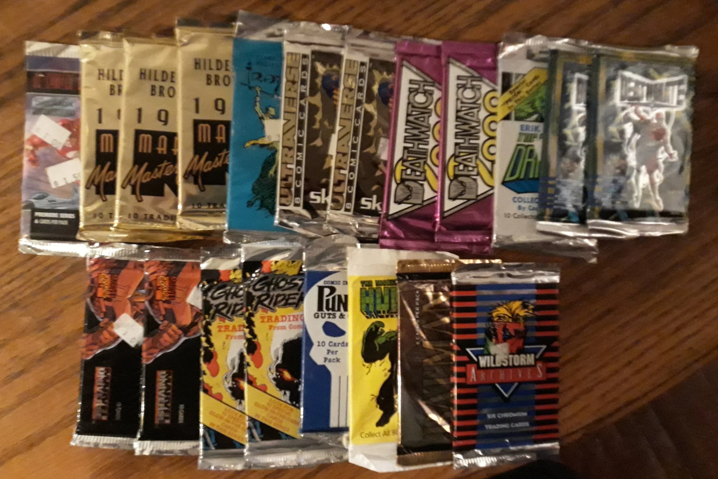 Unopened card packs mixed lot 20/superheroes, fantasy art/all new 