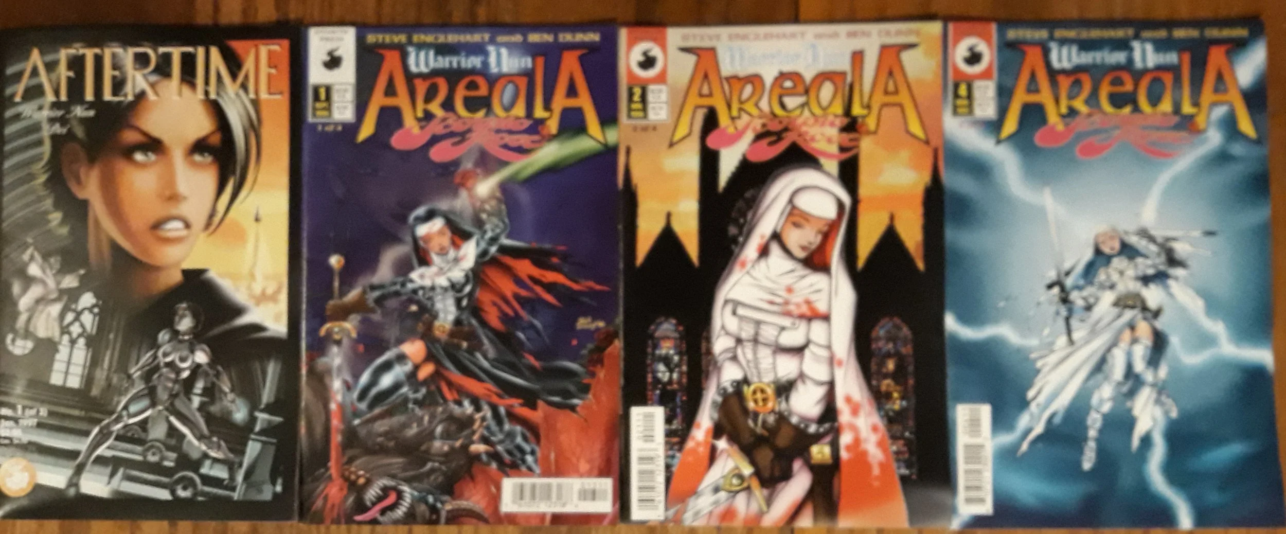Warrior Nun Areala Scorpio Rose + Warrior Nun Dei Aftertime Mixed Lot of 4 Full Color Manga (1996 & 1997, Antarctic Press) All FN/VF