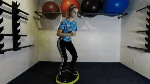 bosu ball side-to-side balance core abd abdominals balance Exercises for Skiing and Snowboarding Wake Boarding and water skiing Balance agility endurance the best.gif