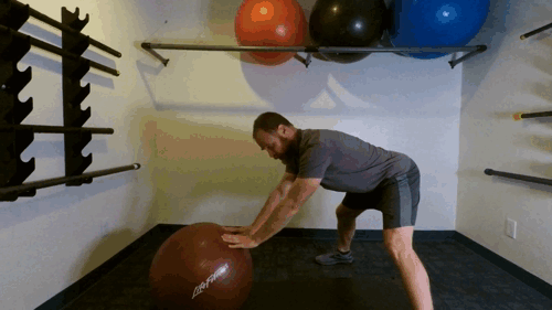 Standing swiss ball rollouts Wake Boarding and water skiing Balance strength endurance the best core exercises.gif