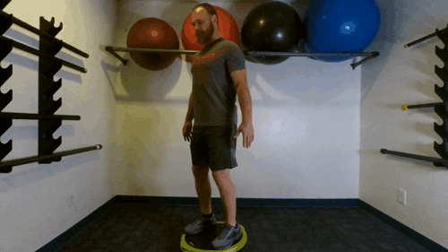 Bosu Squats Wake Boarding and water skiing Balance strength endurance the best leg agility exercises.gif