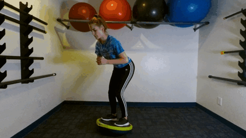 Bosu front to back balance Wake Boarding and water skiing Balance strength endurance the best leg agility exercises.gif