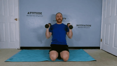 Overhead Presses fitbit steps abs workout core exercise.gif