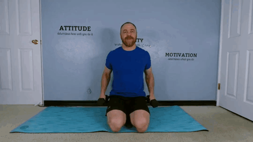 Shoulder Front Raises fitbit steps abs workout core exercise.gif