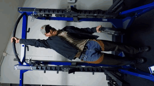 single arm knee tucks with weight plate pull up bar for Men Manliest Abs core intense workouts Exercises Dale Maynor.gif