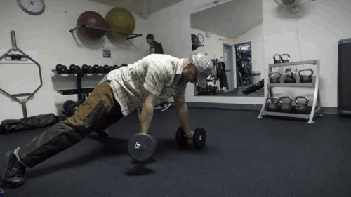 plank concentration curls with dumbbells for Men Manliest Abs core biceps intense workouts Exercises Dale Maynor.gif