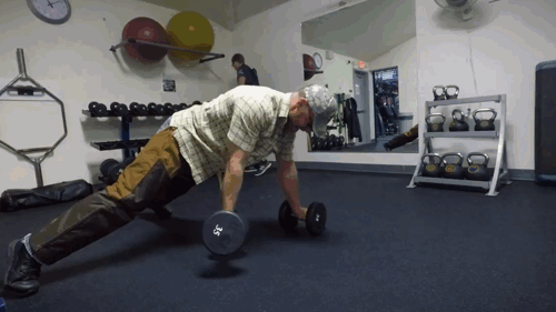 plank concentration curls with dumbbells for Men Manliest Abs core chest intense workouts Exercises Dale Maynor.gif