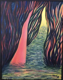 Tunnel of Truth Oil on canvas, by Leilah