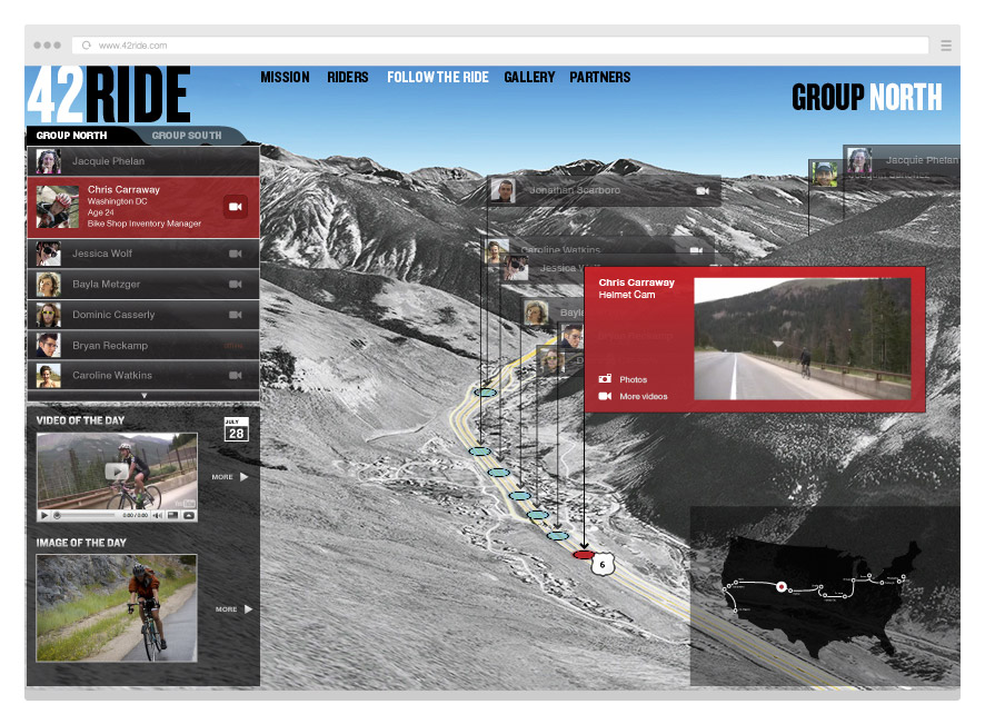 42RIDE interactive experience