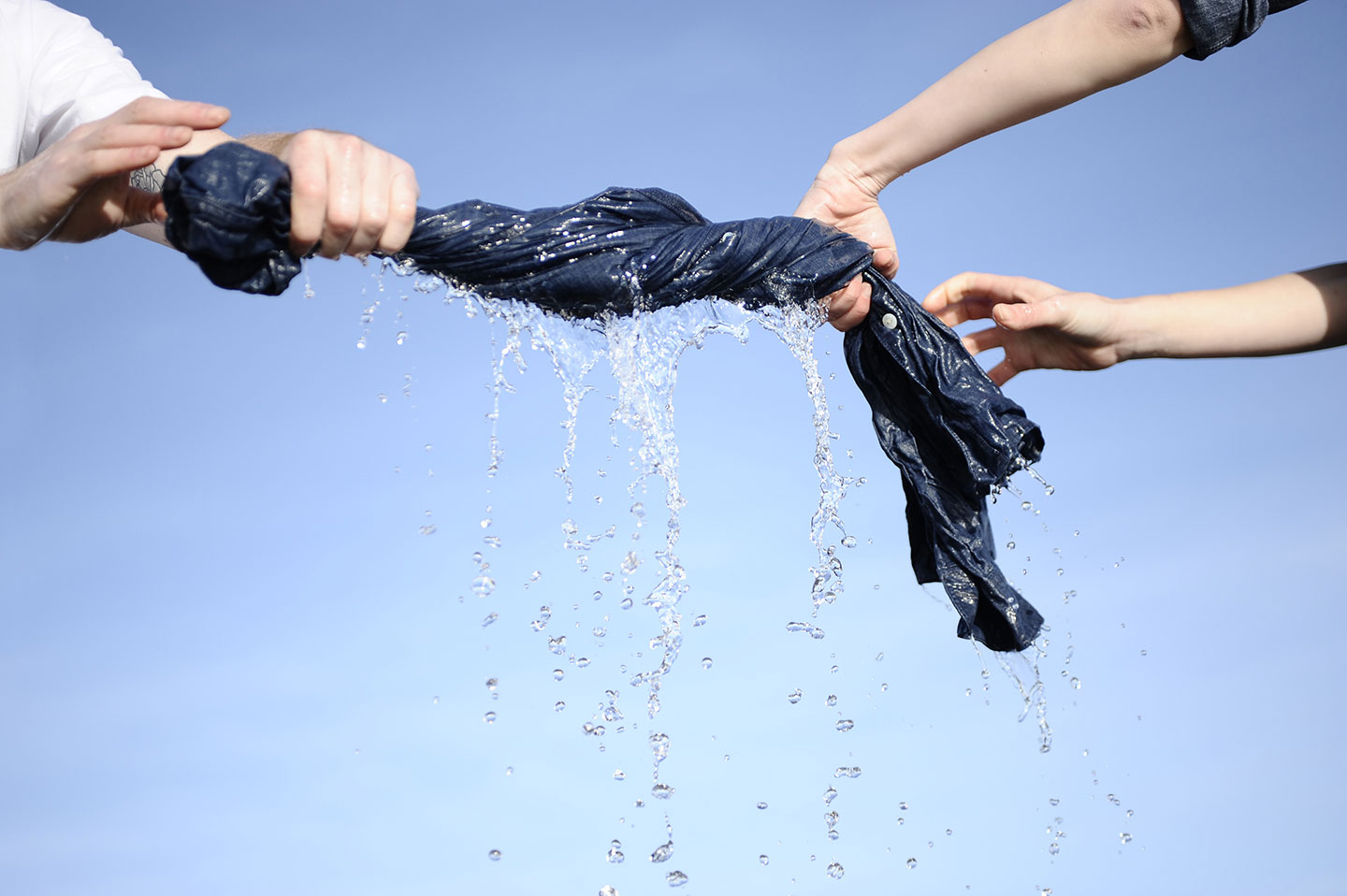 In order to achieve a sustainable manufacturing process, Levis launched a line of jeans which uses 96% less water to manufacture. The line is aptly named Levis Water<Less.