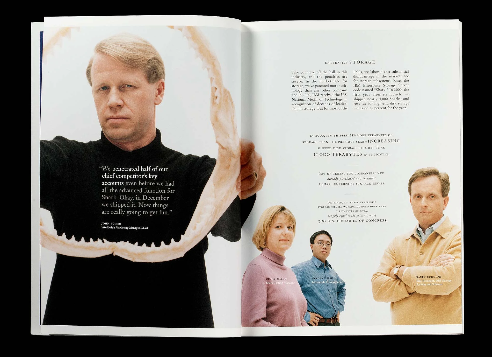 …and enlisted the help of Christian Witkin to shoot real IBM employees…