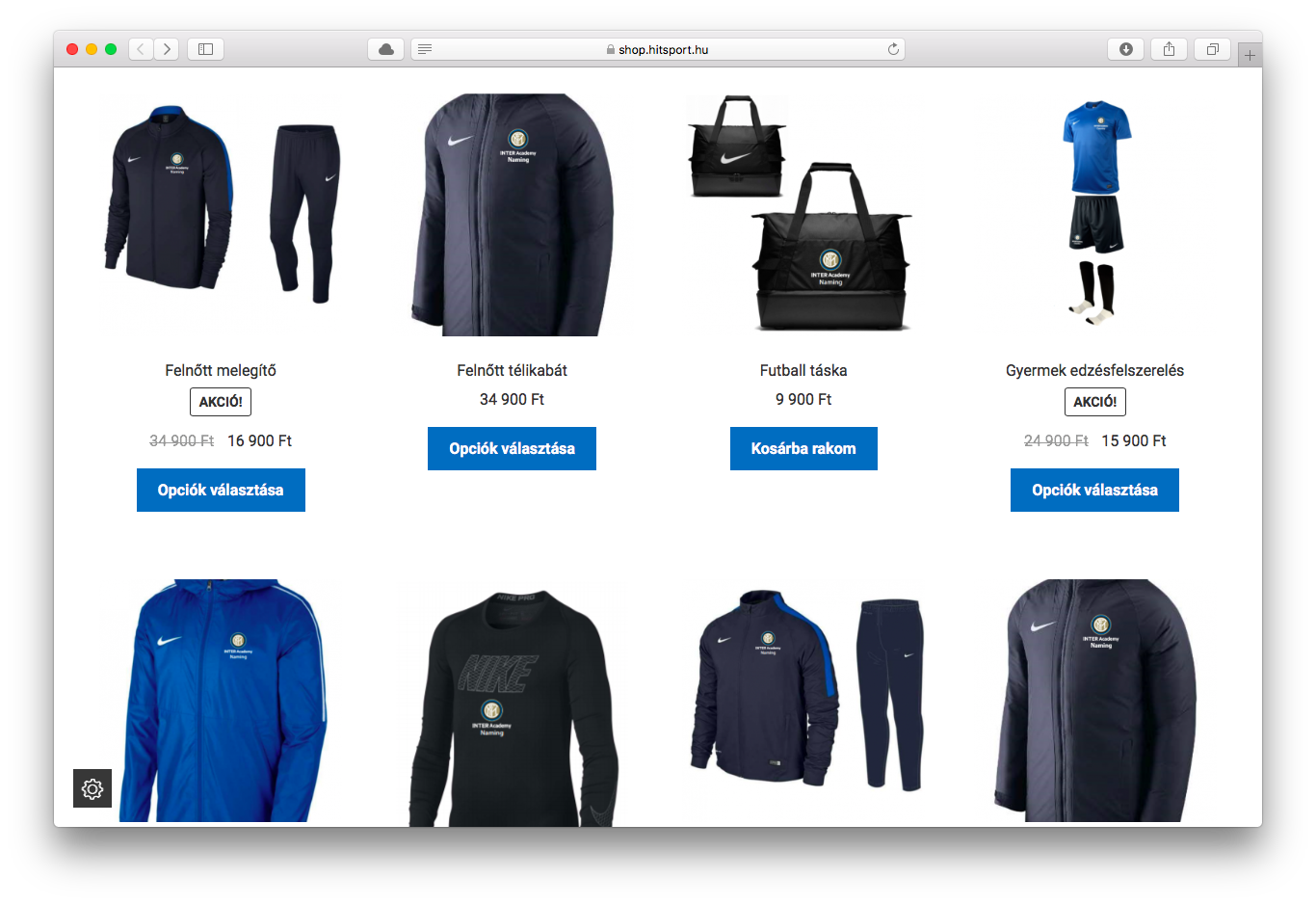 Elindult az INTER Academy Webshop!