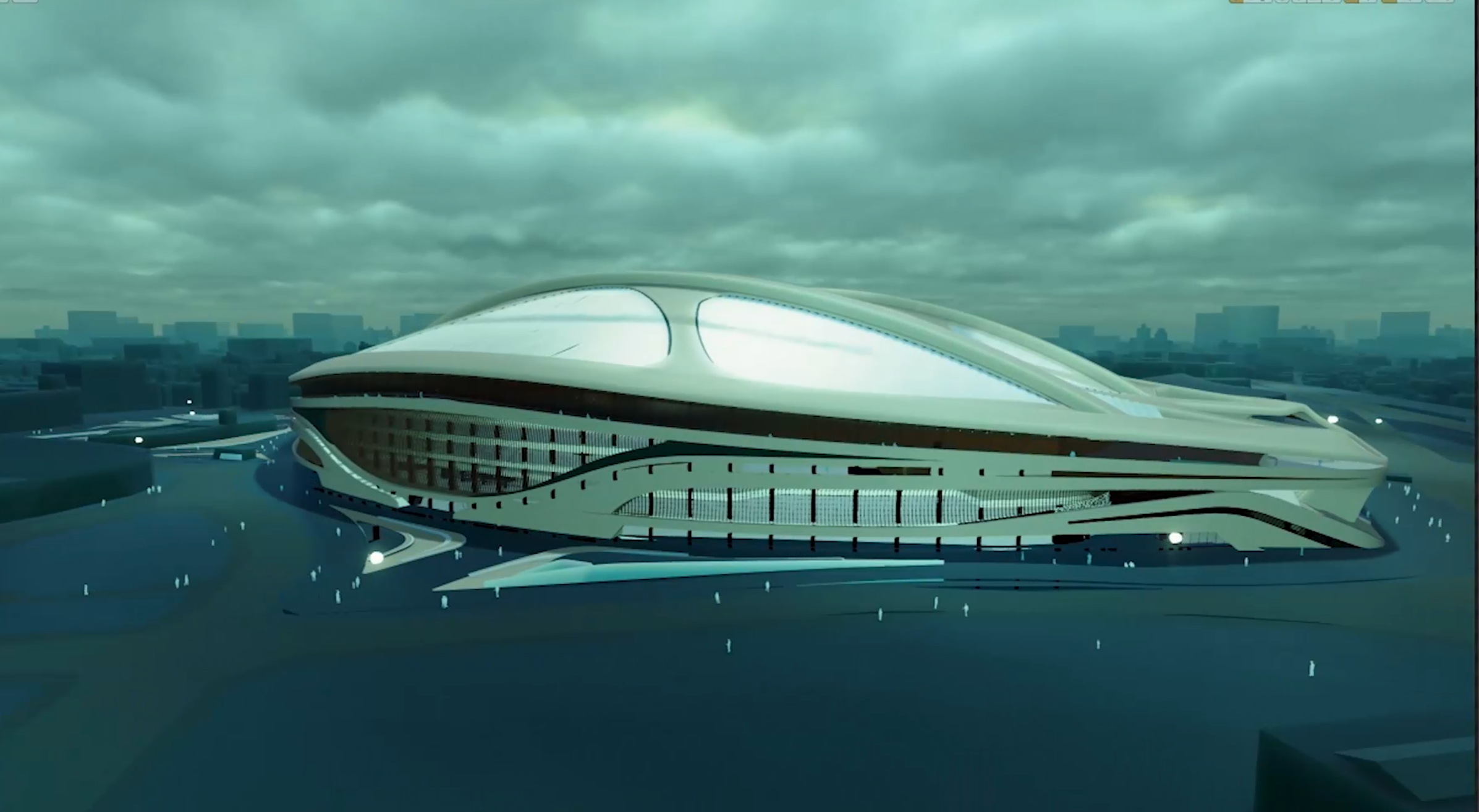 Zaha Hadid's Tokyo Stadium