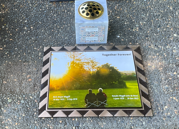 Bronze and Ceramic Plaque with Legacy Plaque. Wiggil.png