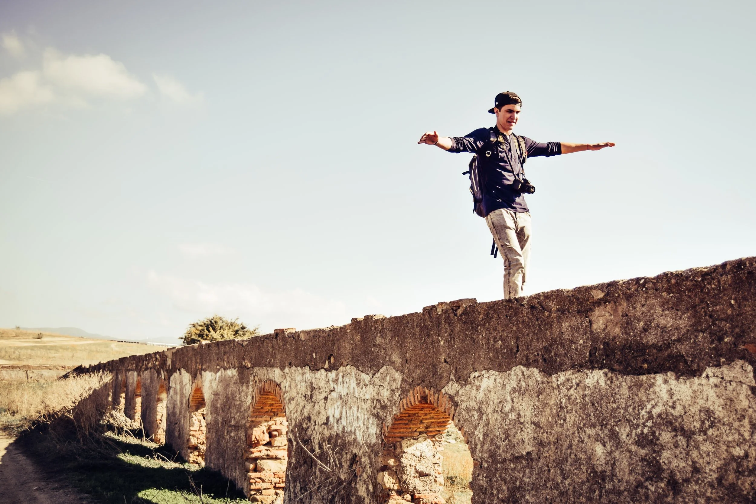 Balancing On A Wall