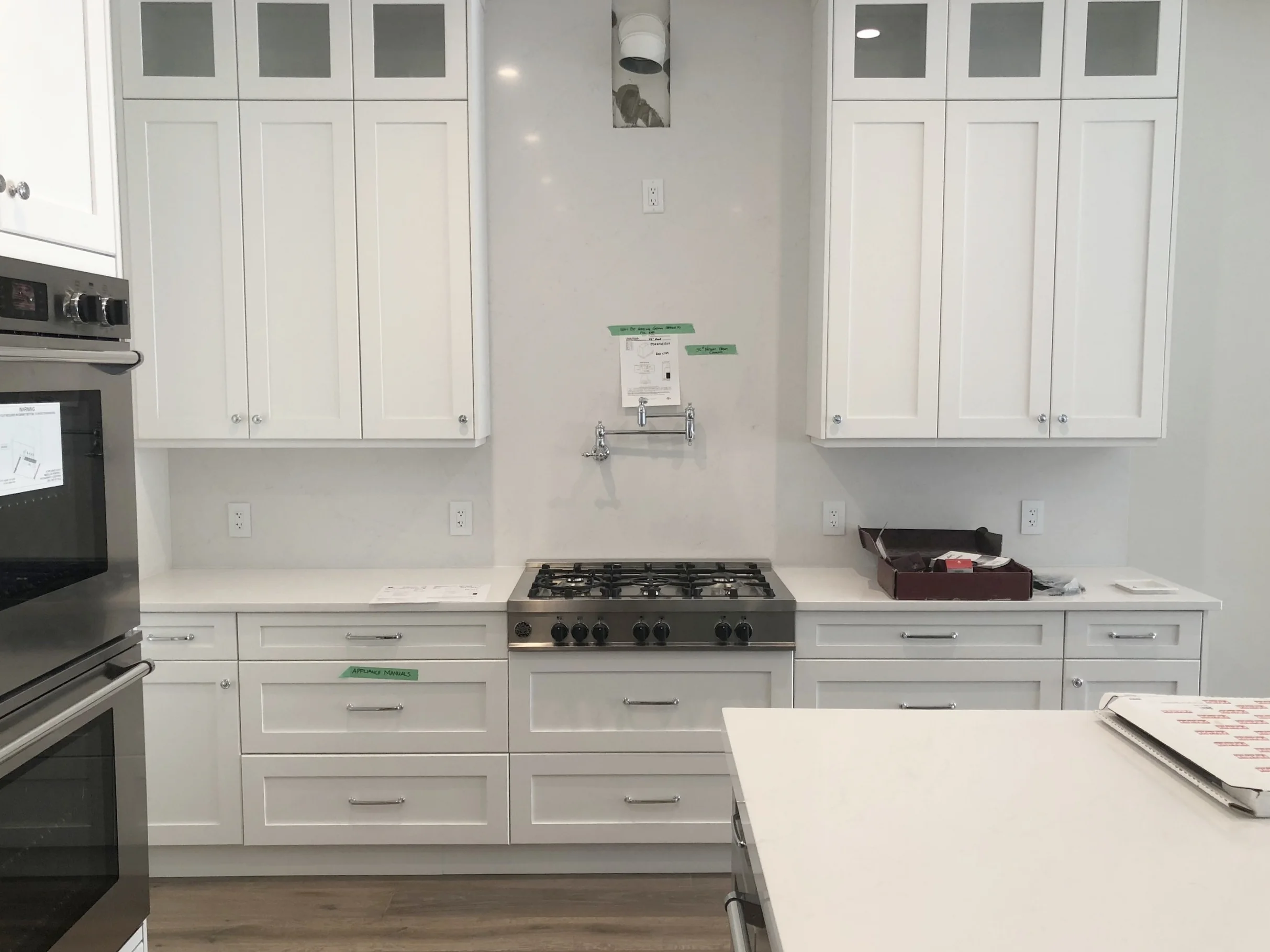  Quartzite countertops and backsplash 