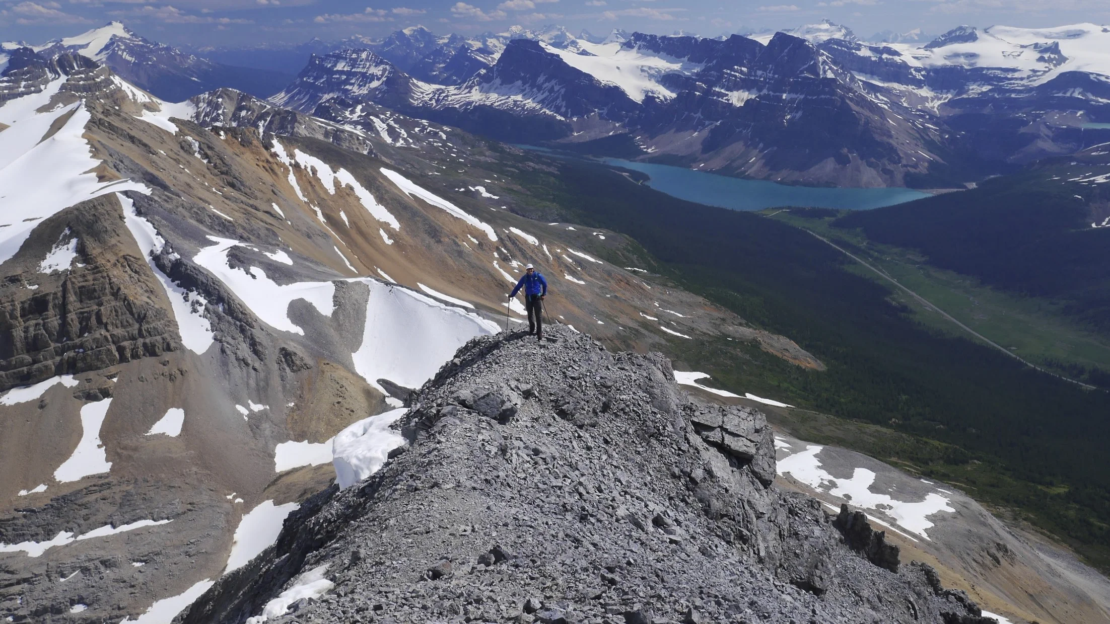 Bow Lake from the Observation PEak