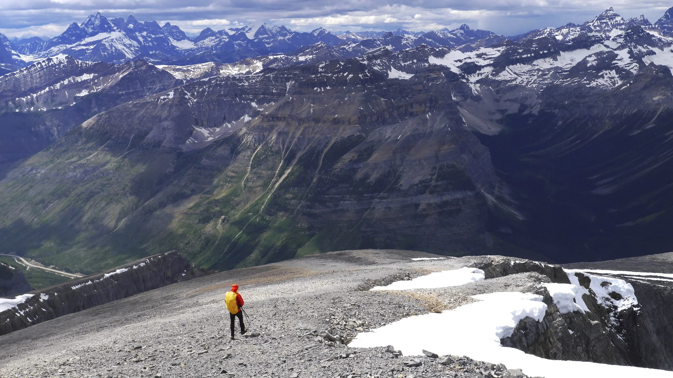 On the summit of Storm Mountain