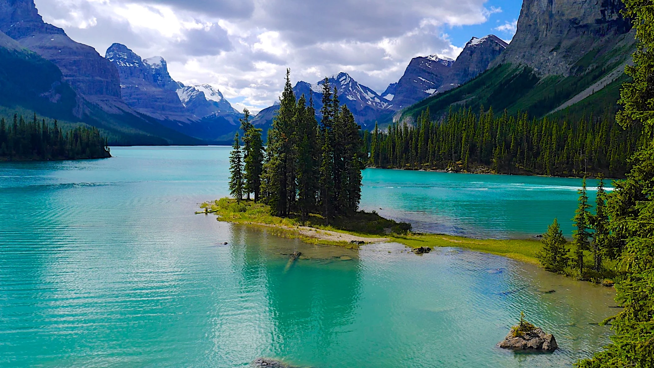 Spirit Island on the Maligne Lake